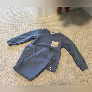 Rabbit + Bear organic 2 piece happy set